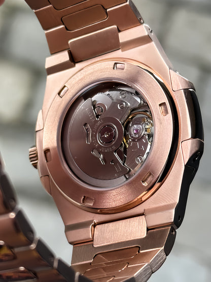Nautiko - Zwart Open Heart (Rosé Goud)